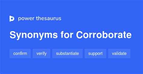 corroborate thesaurus|1 012 Words and Phrases for Corroborate .